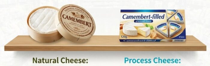 ナチュラルチーズとプロセスチーズの違い